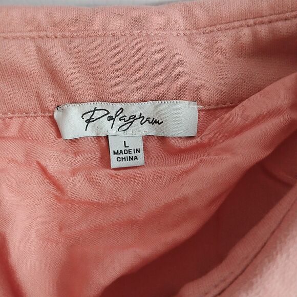 Pink Tweed Shacket Women's size L New With Tags - Picture 6 of 9